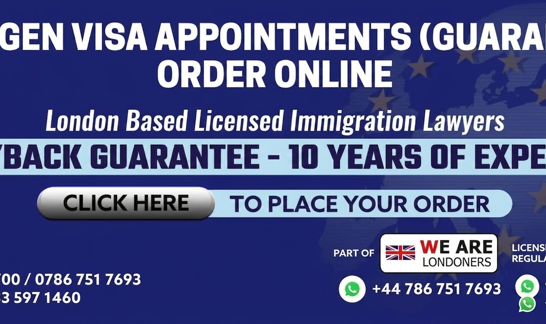 Schengen Visa Appointment and Application in London